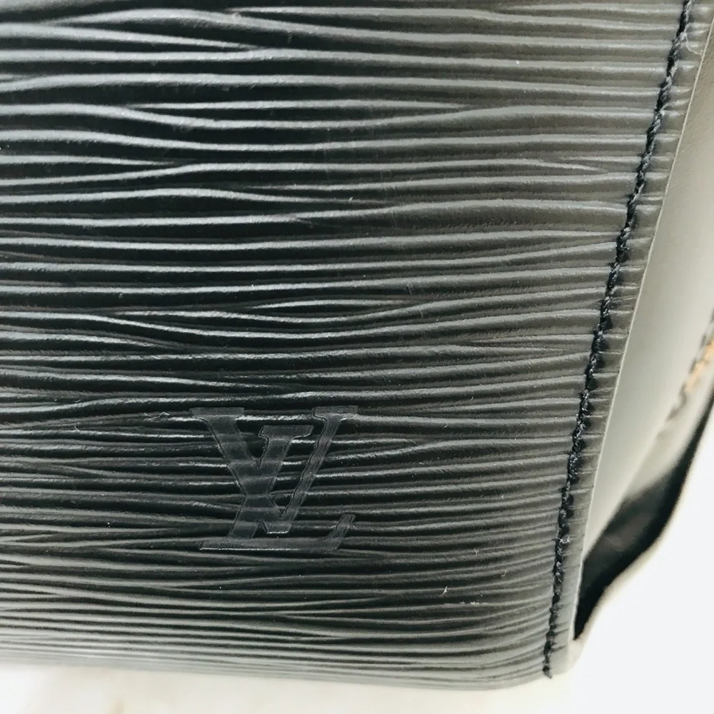 LOUIS VUITTON Black Backpack Epi Mabillon Leather - Picture 2 of 10